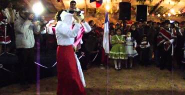 Cueca inaugural de Fiestas Patrias 2013 en Santa Juana