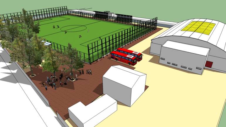 Santa Juana tendrá Estadio con cancha de pasto sintético