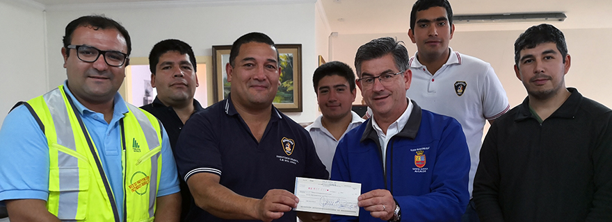 Forestal Mininco entrega recursos a Cuerpo de Bomberos de Santa Juana