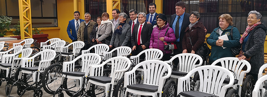 Agrupaciones fueron beneficiadas con entrega de sillas de ruedas de la Fundación Fedes