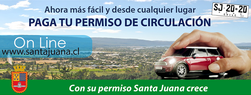 Paga tu Permiso de Circulación en Santa Juana / 2020